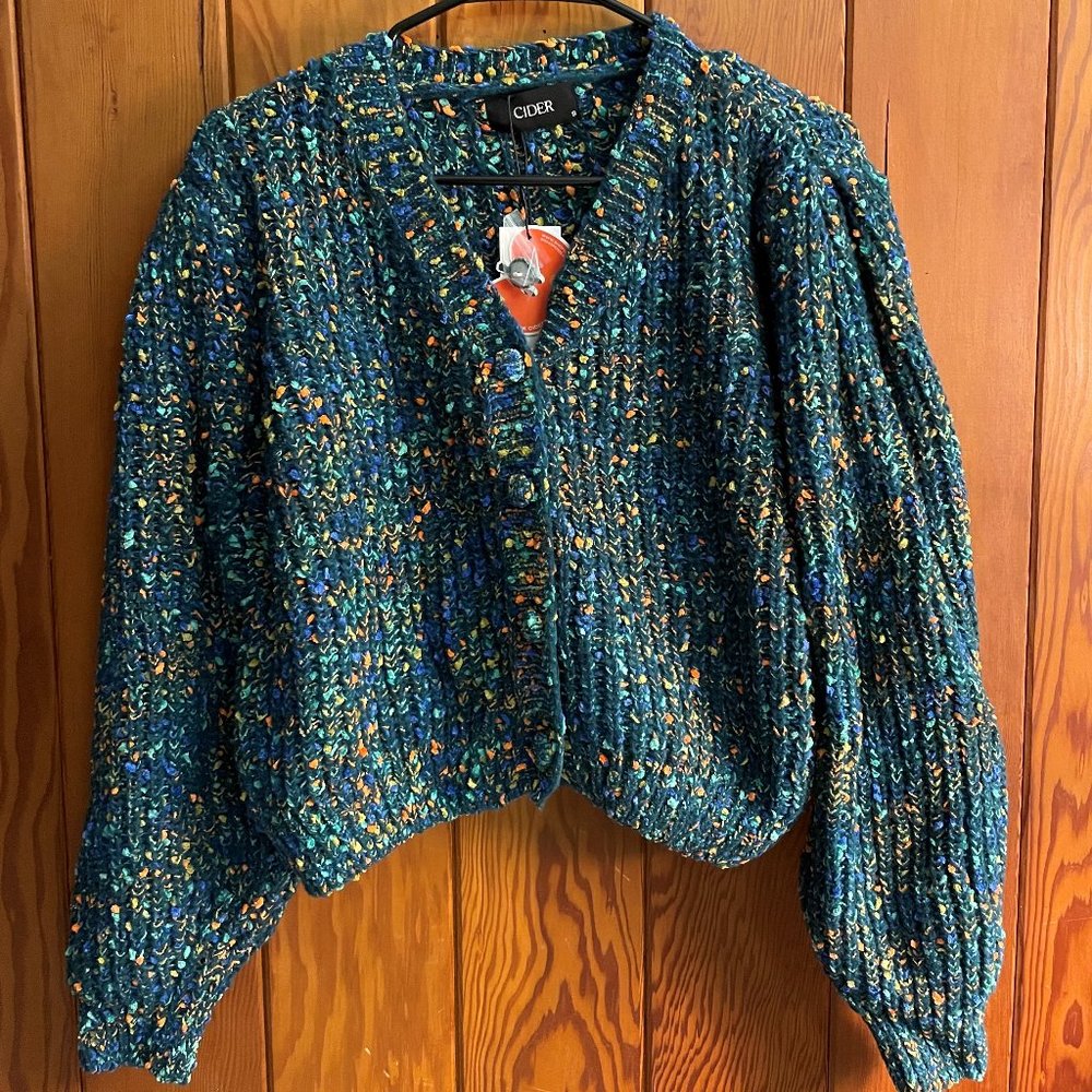 NWT Cute Colorful V-neck Cardigan